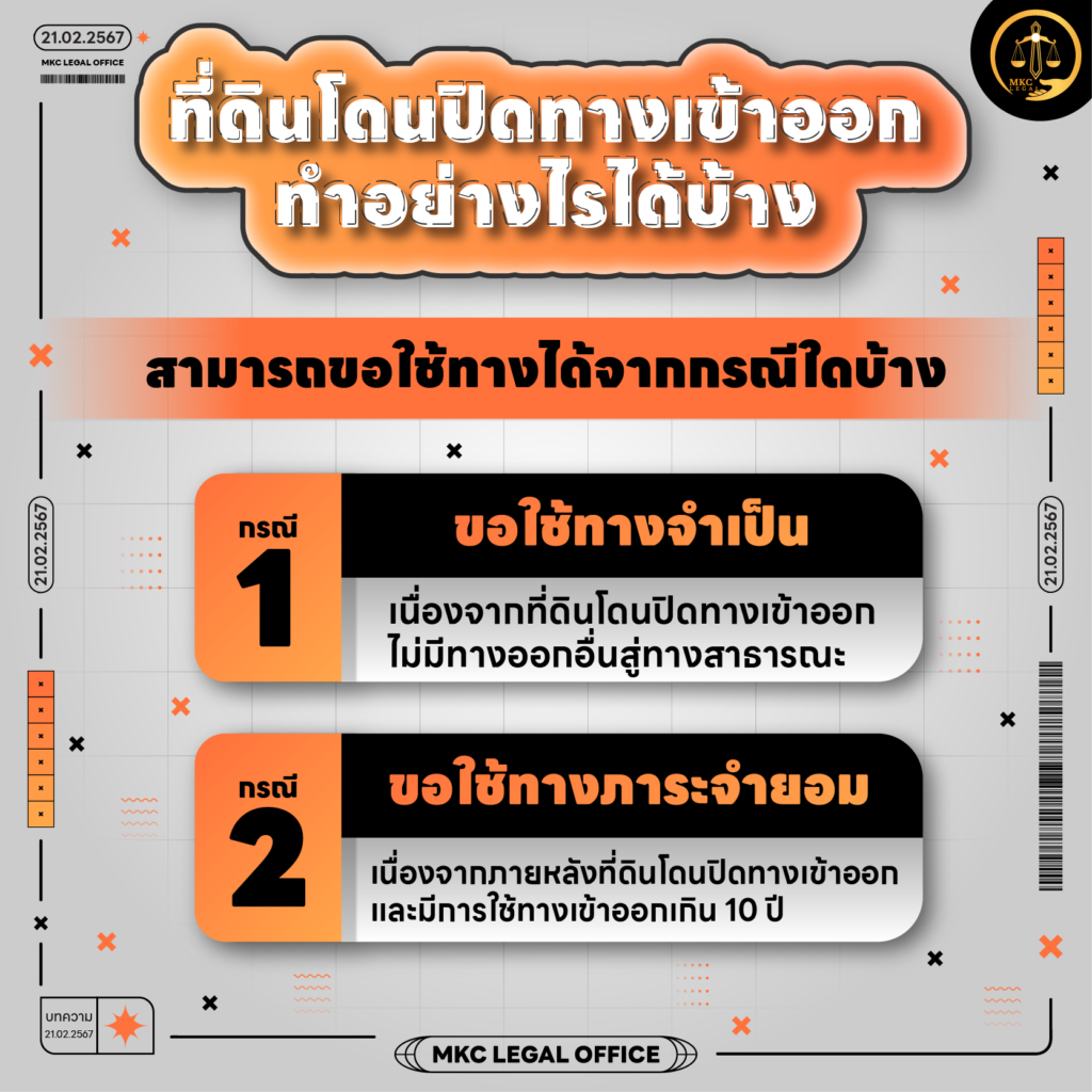 Info - ที่ดินโดนปิดทางเข้าออก ทำอย่างไรได้บ้าง