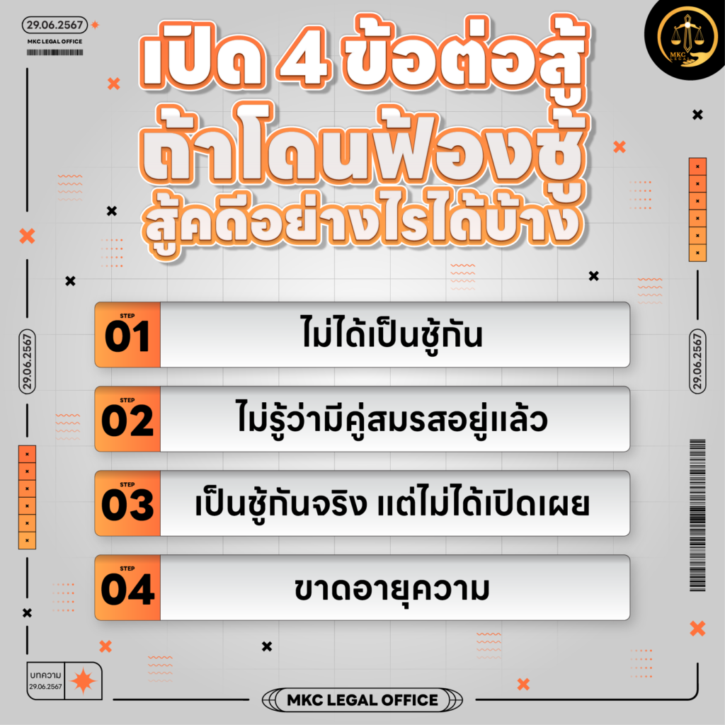 Info - โดนฟ้องชู้ สู้คดีอย่างไรได้บ้าง