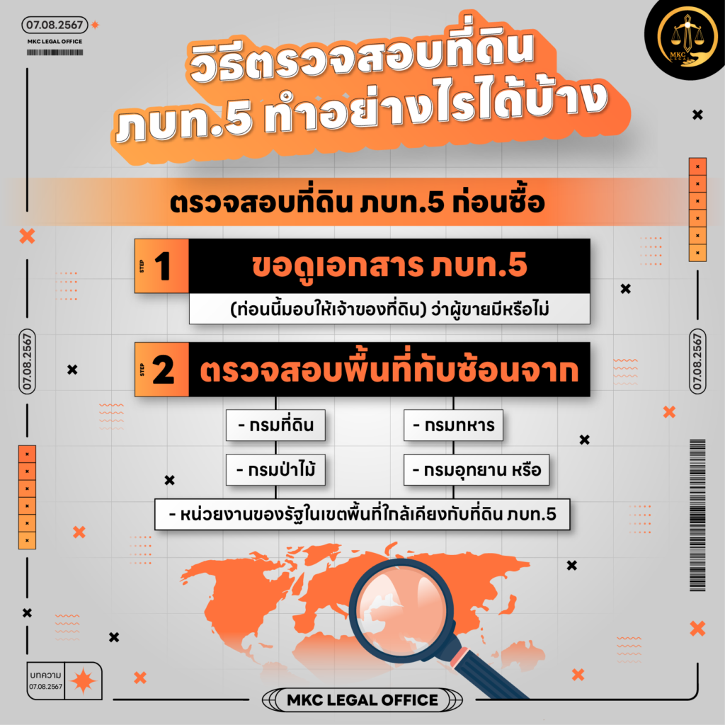 Info - วิธีตรวจสอบที่ดิน ภบท.5 ทำอย่างไรได้บ้าง